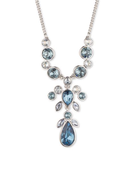 givenchy blue crystal jewelry|givenchy crystal stone collar necklace.